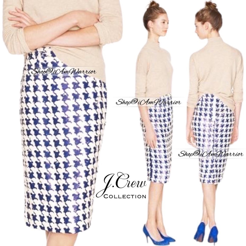 J.Crew Collection NWT sequin checkered houndstoot… - image 2